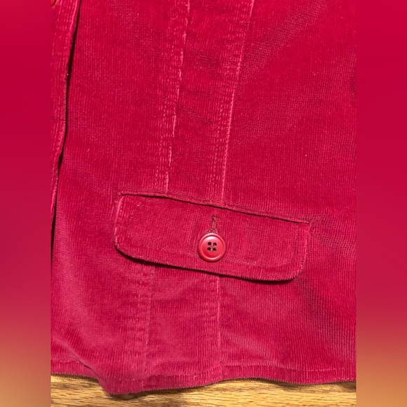 SO Raspberry Corduroy Button-Front Blazer - Picture 6 of 12